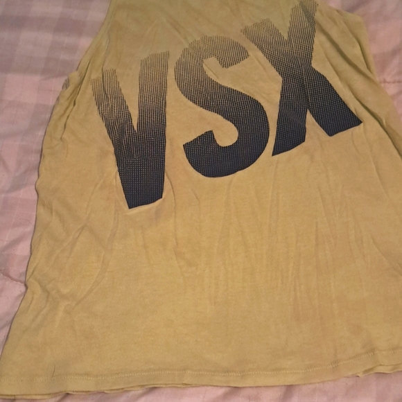Victoria sport tank. Light lime green woth navy letters size small - Picture 2 of 3
